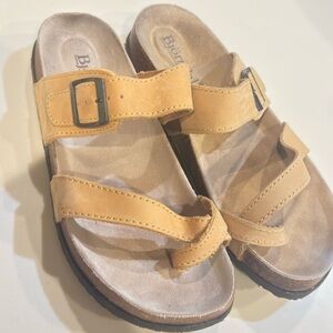 Bjorndal Tan Sandals leather size 8 1/2